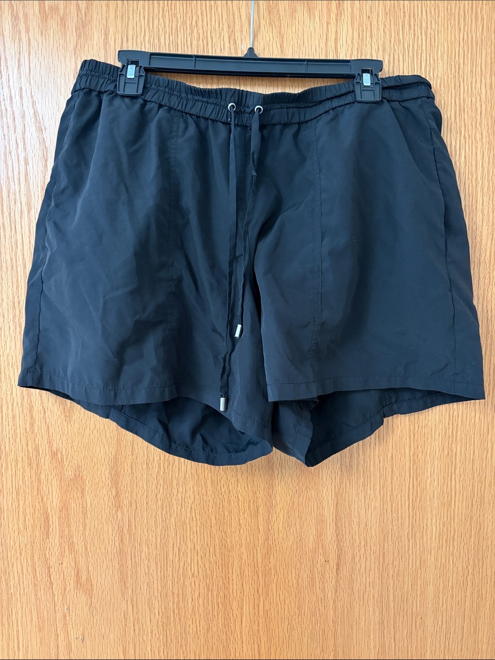 Lane Bryant Black Athletic Drawstring Shorts | 14/16